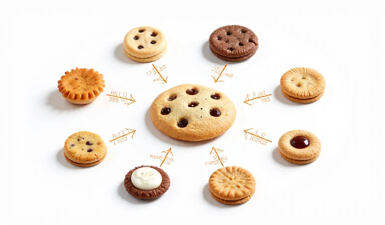 Diagramme illustrant les différents types de cookies et leurs fonctions