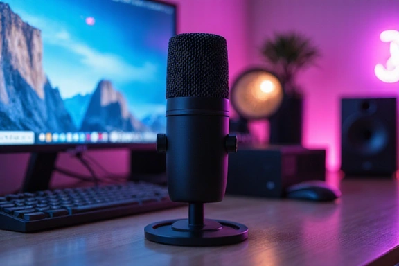 Microphone de streaming professionnel
